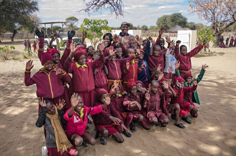 A group of students in Zimbabwe.